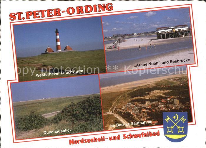 St Peter-Ording Nordseeheilbad Schwefelbad Westerhever Leuchtturm Arche Noah See
