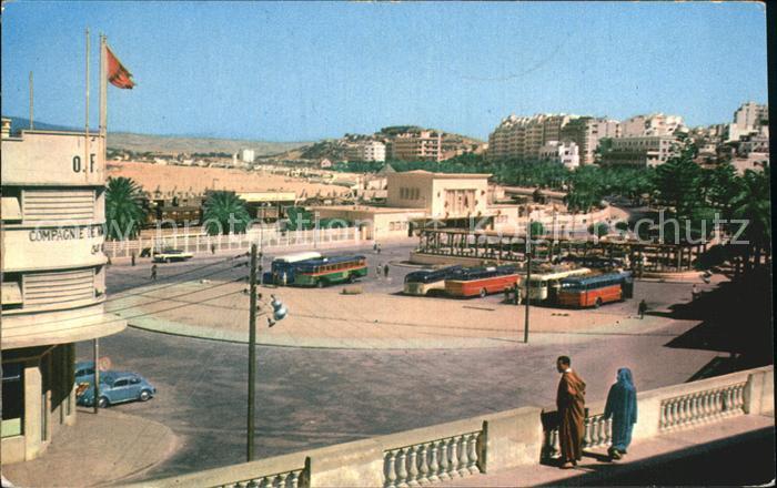 Tanger Tangier Tangiers Spanische Strasse und Bahnhof