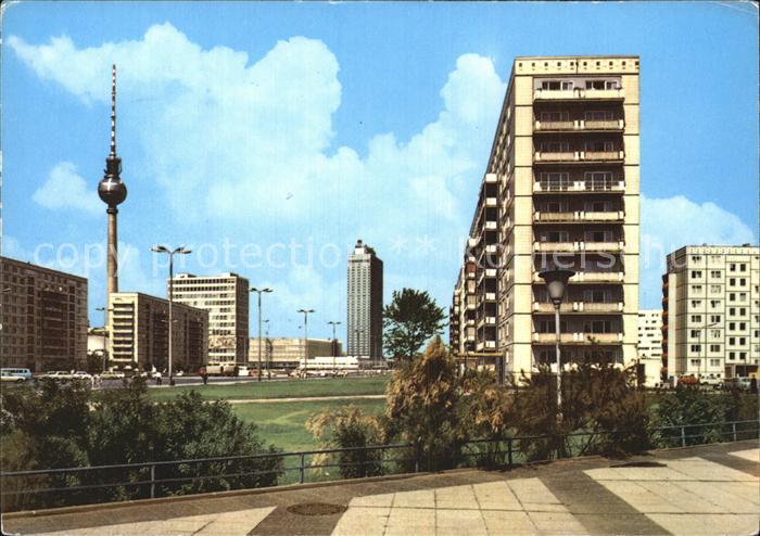 BERLIN CITY Blick zum Alexanderplatz