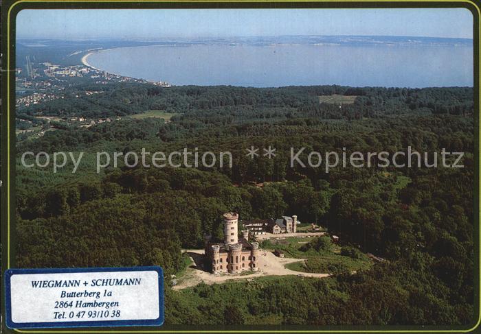 Ruegen Fliegeraufnahme Jagdschloss Granitz