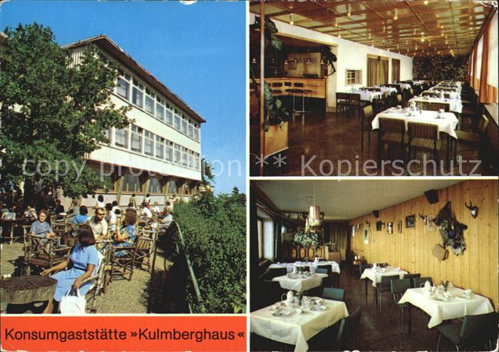 Saalfeld Saale Konsumgaststaette Kulmberghaus