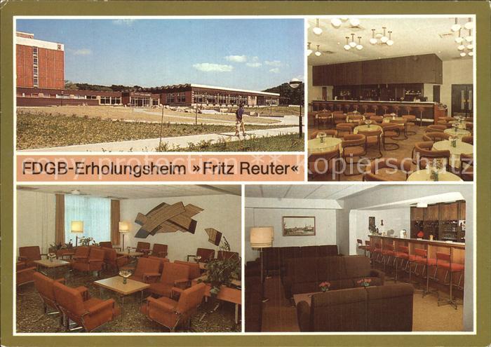 Schwerin Mecklenburg FDGB Erholungsheim Fritz Reuther