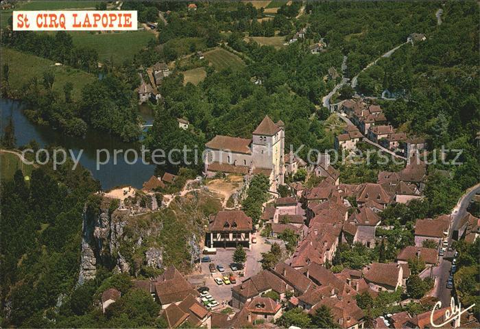 Saint-Cirq-Lapopie Fliegeraufnahme