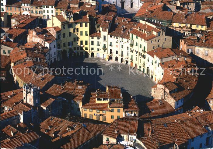 Lucca Amphitheater Romano Fliegeraufnahme