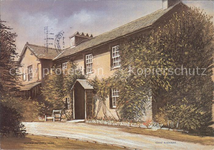 Whitley Bay Beatrix Potters Haus Kuenstlerkarte