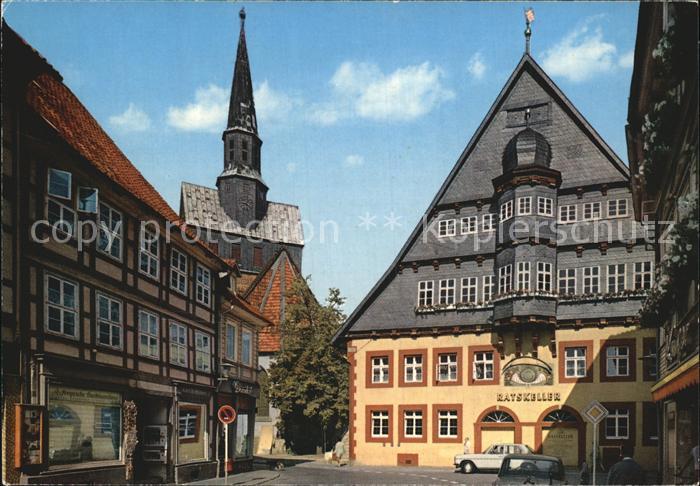 Osterode Harz Rathaus und Marktkirche