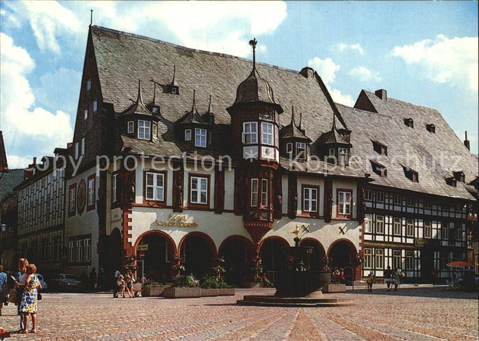 GOSLAR Harz Niedersachsen Marktplatz mit Hotel Kaiserworth