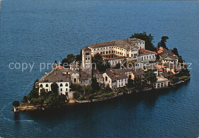 Isola San Giulio Fliegeraufnahme