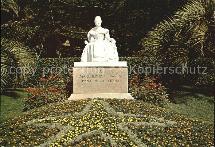 Bordighera Park mit Denkmal Margherita Di Savoni