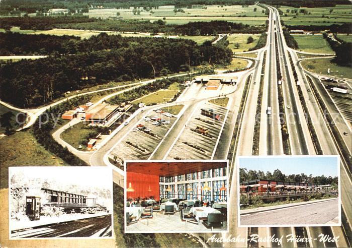 Huenxe Fliegeraufnahme Autobahnrasthof