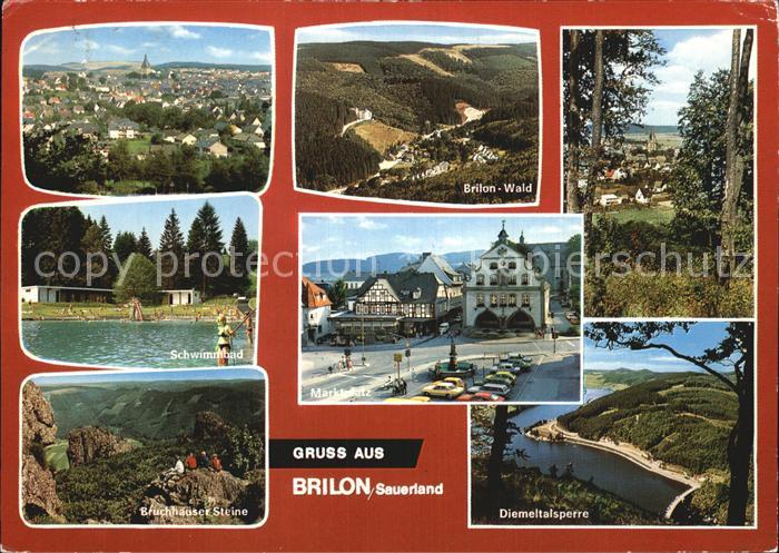 Brilon Hochsauerlandkreis NRW Diemeltalsperre Schwimmbad Marktplatz