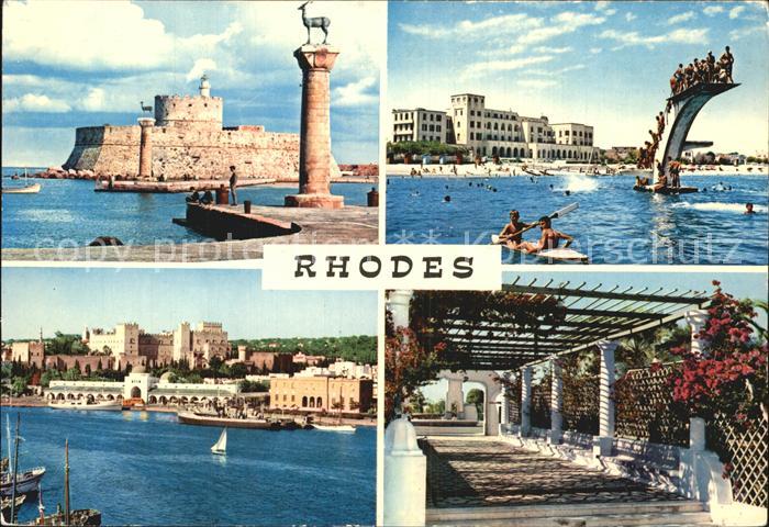 Rhodes Rhodos Greece Inselansichten