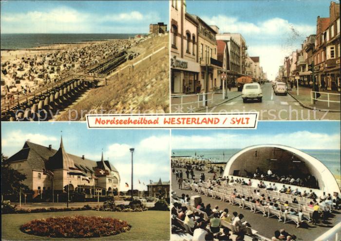 Westerland Sylt Strand Strasse Hotel Musikpavillon