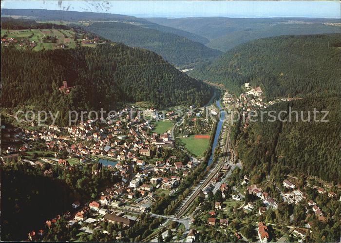 Bad Liebenzell im Nagoldtal Fliegeraufnahme