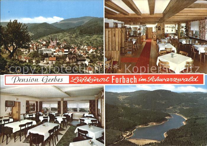 Forbach Baden Panorama Pension Gerbes Gastraeume Moorsee