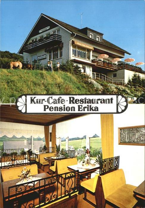 Niedersfeld KurCafe Restaurant Pension Erika Gaststube
