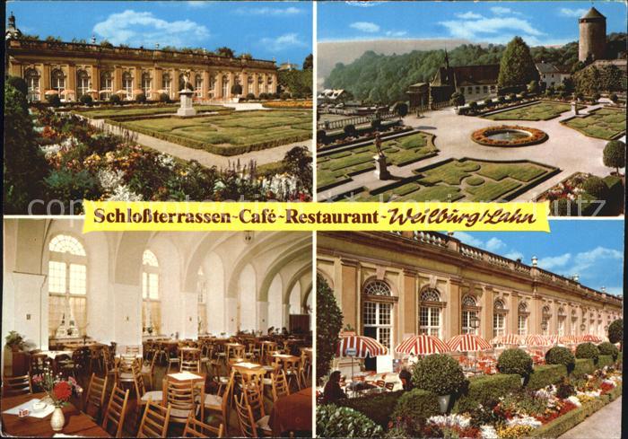 Weilburg Schlossterrassen Cafe Restaurant Park Speisesaal Terrasse