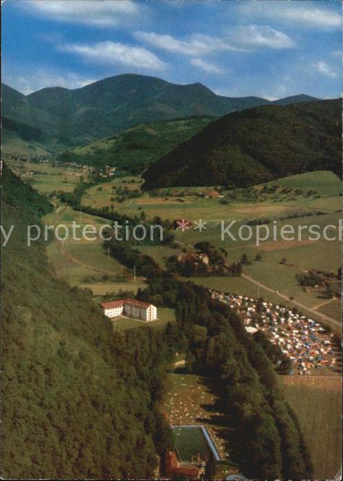 Staufen Breisgau Ferien Camping Belchenblick Fliegeraufnahme