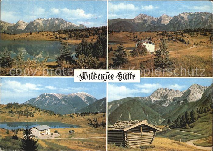 Mittenwald Bayern Berggasthaus Pension Wildensee Huette Teilansichten