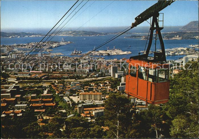Toulon Var Vue generale Le Telepherique du Faron