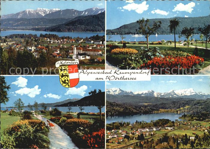Krumpendorf Woerthersee Alpenseebad Panorama Strandweg