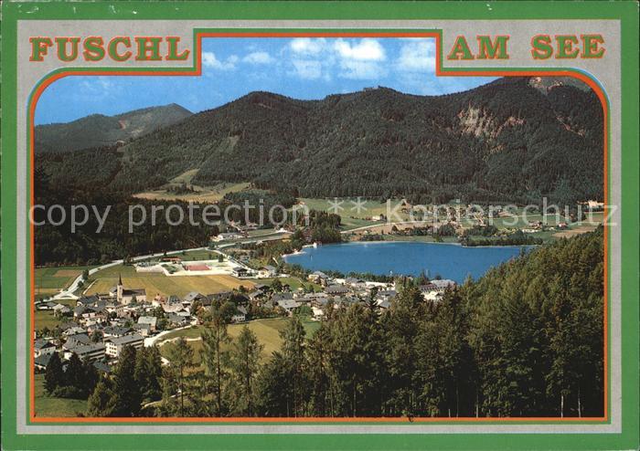 Fuschl See Salzkammergut Fliegeraufnahme