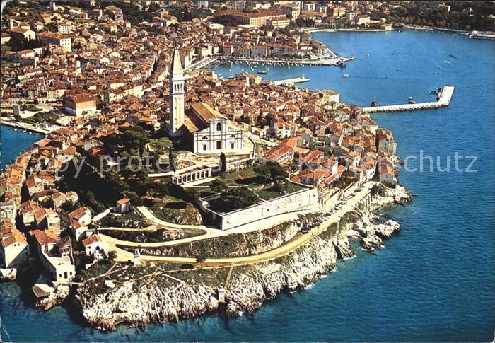 Rovinj Istrien Fliegeraufnahme Kirche