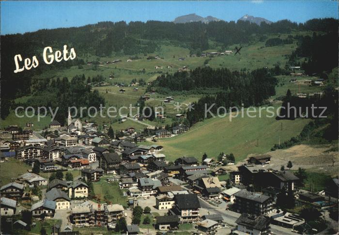 Les Gets Haute Savoie Fliegeraufnahme