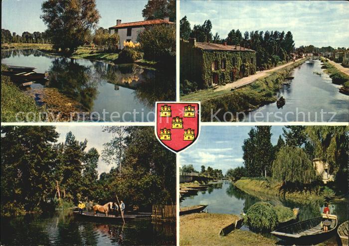 Marais Poitevin Maison au coeur des Marais Coulon Passage d animaux Le port d'Ar
