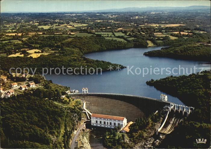 Eguzon-Chantome Le barrage d Eguzon Vue aerienne