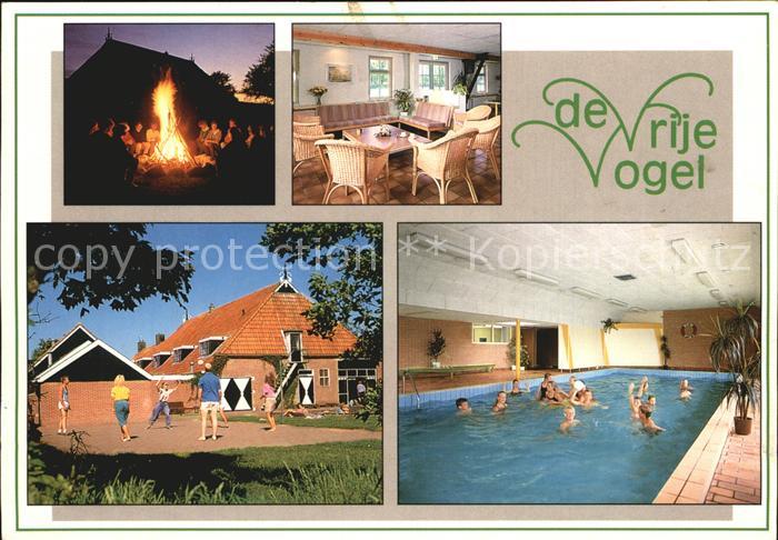 Elsloo Friesland Groepsaccomodatie De Vrije Vogel Gastraum Lagerfeuer Spielplatz