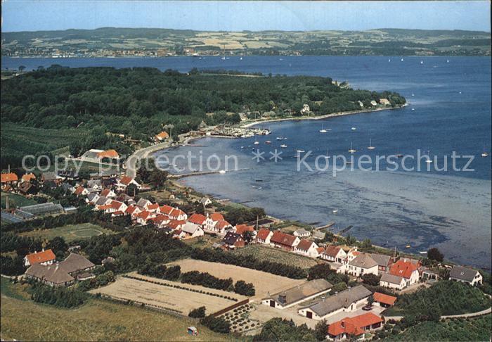 Dyreborg og havn Fliegeraufnahme