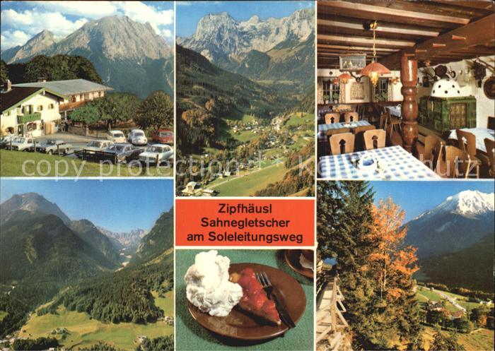 Ramsau Berchtesgaden Berggasthof Pension Zipfhaeusl Gaststube panorama Soleleitu
