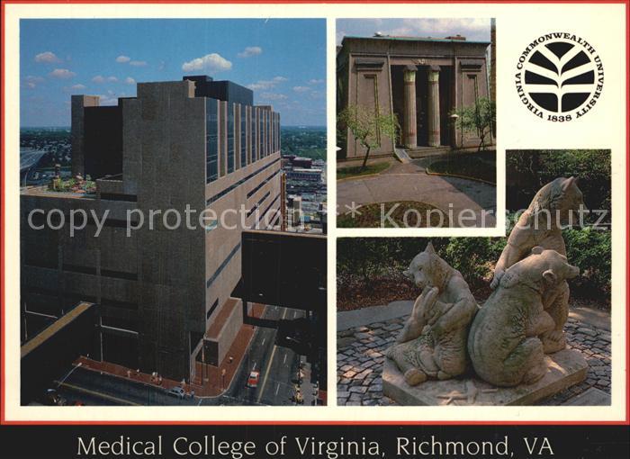Richmond Virginia Medical College of Virginia Baerenskulptur