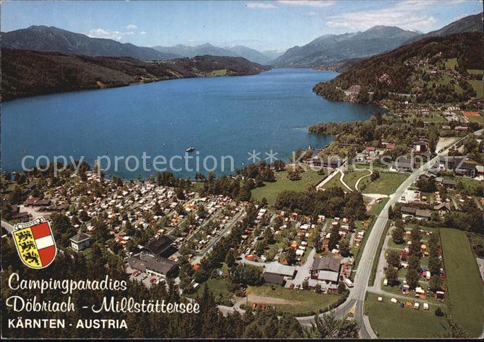 Doebriach Millstaettersee Campingparadies Fliegeraufnahme