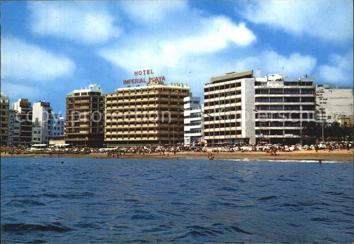Las Palmas Gran Canaria Vista parcial de Las Canteras e instalaciones hoteleras