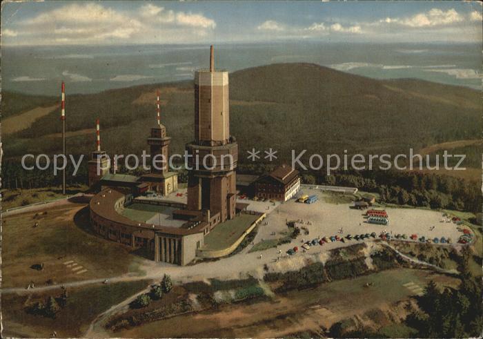 Grosser Feldberg Taunus UKW und Fernsehsender Fliegeraufnahme