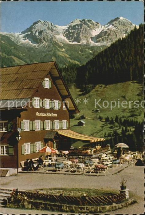 Mittelberg Kleinwalsertal Gasthof Alte Krone Terrasse
