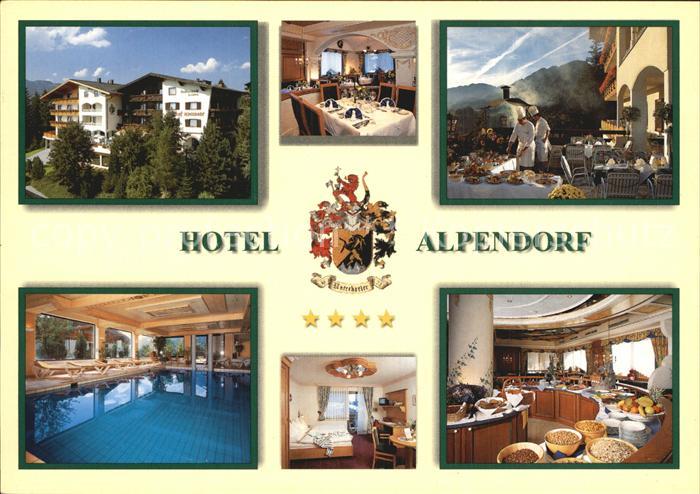 St Johann Pongau Hotel Alpendorf Gastraum Bueffet Hallenbad Fruehstuecksraum