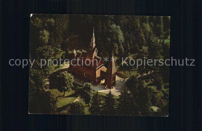 Hahnenklee-Bockswiese Harz Nordische Stabkirche Fliegeraufnahme