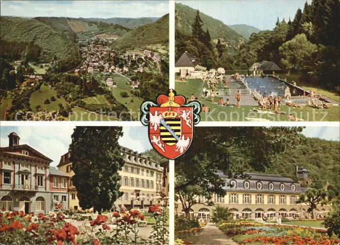 Bad Bertrich Fliegeraufnahme Schwimmbad Kurhaus Park