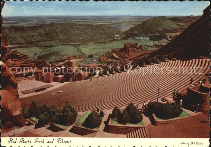 Denver Colorado Panorama of Red Rocks Park Theater