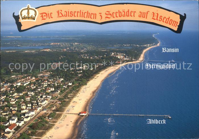 Usedom Mecklenburg-Vorpommern Kaiserliche drei Seebaeder Bansin Heringsdorf Ahlb