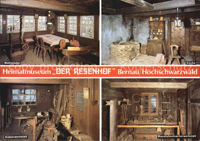 Bernau Schwarzwald Heimatmuseum Der Resenhof Wohnstube Kueche