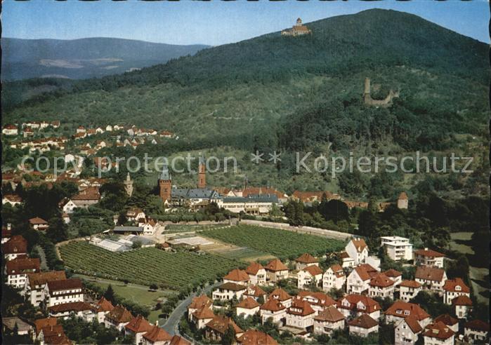 Weinheim Bergstrasse Wachenburg Luftbild