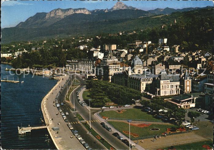 Evian-les-Bains Haute Savoie Luftbild Lac Leman Ufer