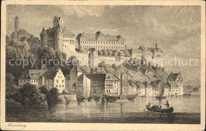 Meersburg Bodensee Kuenstlerkarte K. Corradi