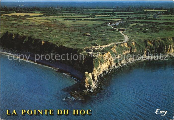 Cricqueville-en-Bessin Fliegeraufnahme La Pointe du Hoc