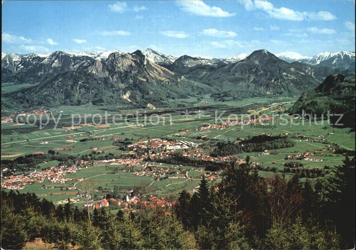 Brannenburg Fliegeraufnahme Hochriss Heuberg Spitzstein Kranzhorn