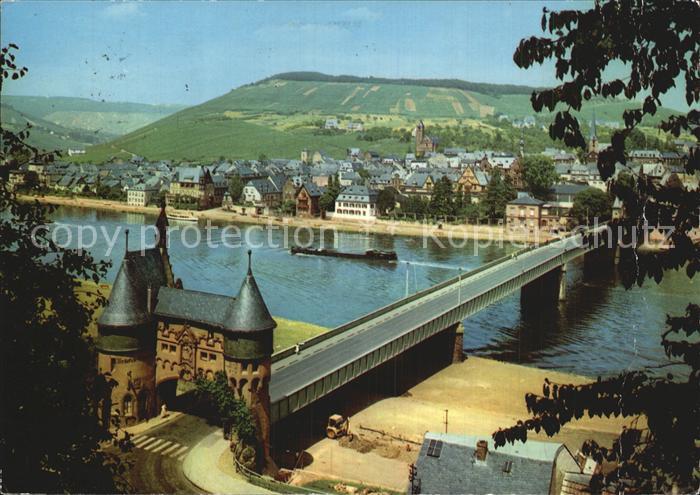 Traben-Trarbach Moselbruecke und Brueckenschaenke